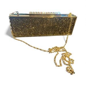 Elegant Gold beaded Clutch Bag